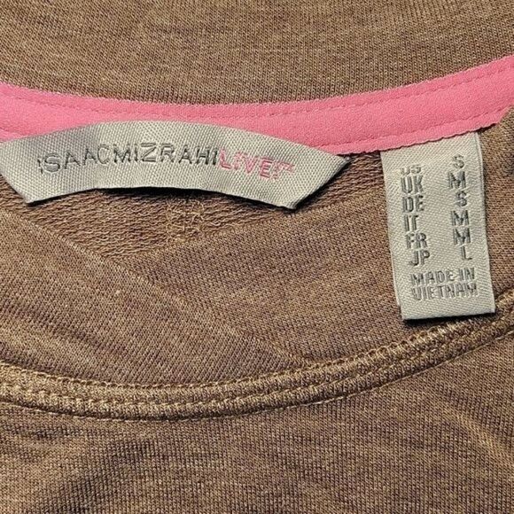 NWOT Isaac Mizrahi Live! SOHO French Terry Relaxed Knit Top Sz S - Picture 8 of 12